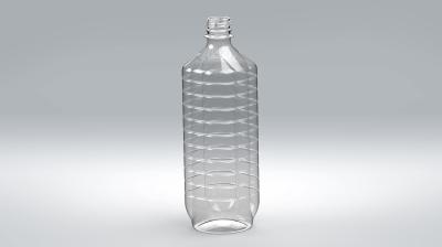 1 literes víztiszta PET flakon 23g kocka olajos