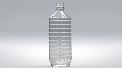 1 literes víztiszta PET flakon 23g kocka olajos