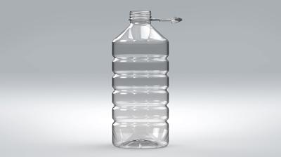 3 literes víztiszta PET flakon 85g kocka integrált fogófüllel