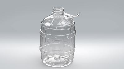 3 literes víztiszta PET hordó 85g integrált fogófüllel