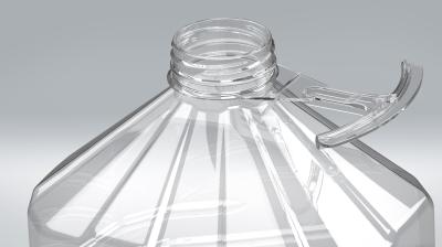 5 literes víztiszta PET flakon 85g integrált fogófüllel