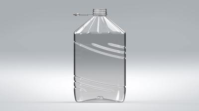 5 literes víztiszta PET flakon 85g integrált fogófüllel