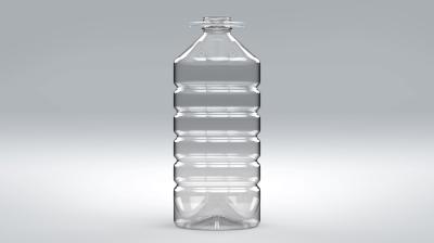 5 literes víztiszta PET flakon 85g kocka integrált fogófüllel